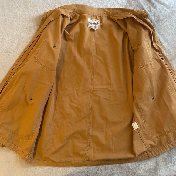 Vintage Woolrich Jacket Mens Large Saddle Canvas Chore Jacket Shacket 90s 4274 - Picture 5 of 13